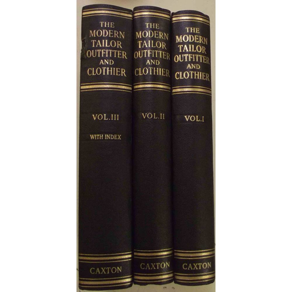 The Modern Tailor Outfitter And Clothier Book Three Volumes 1951 Good Condition